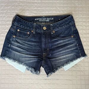 American Eagle Outfitters Dark Blue Jean Shorts
